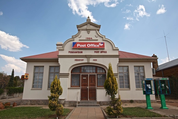 Bureau de poste historique à Vredefort, Afrique du Sud