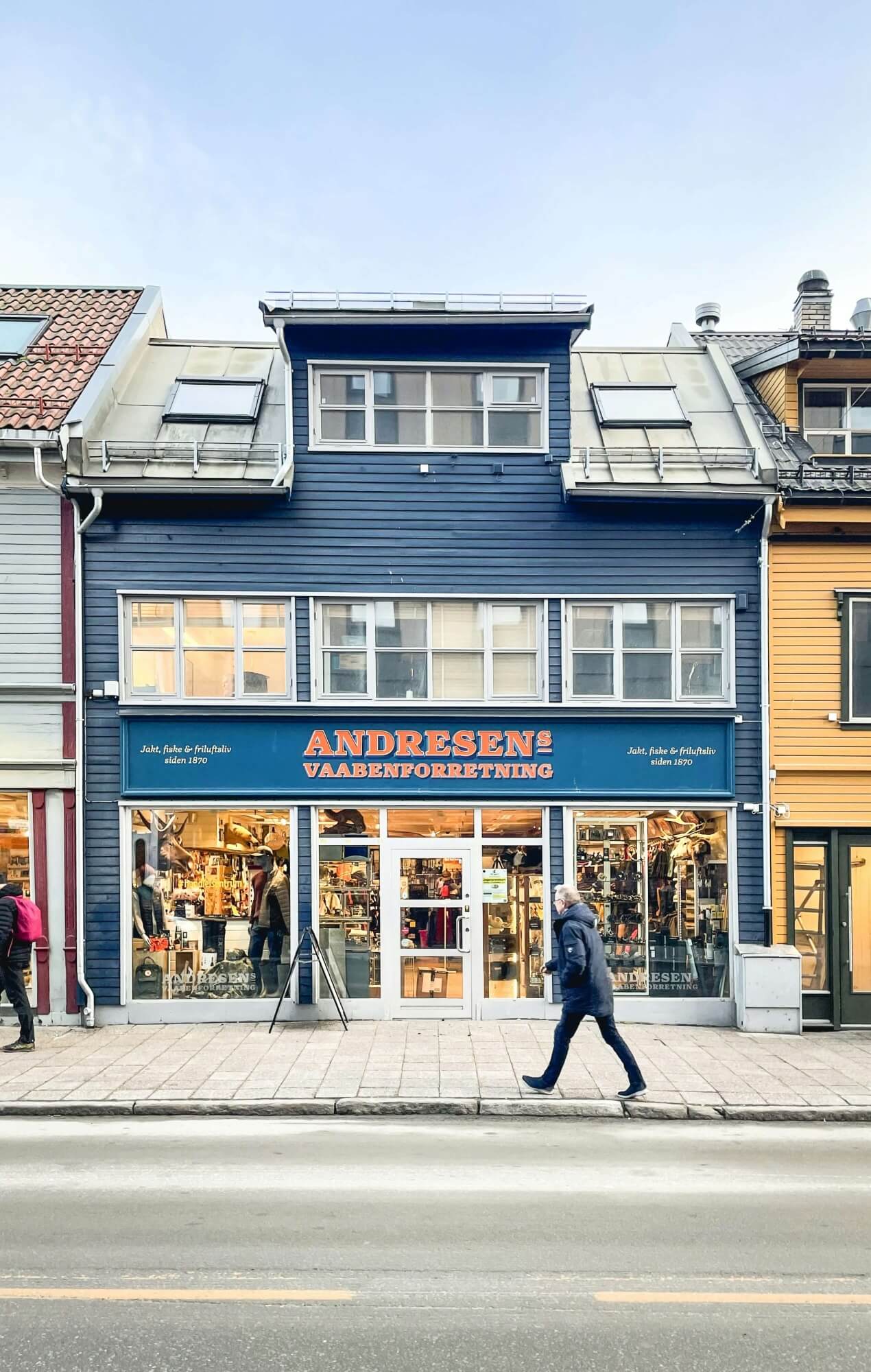 Une petite boutique à Tromsø, Norvège