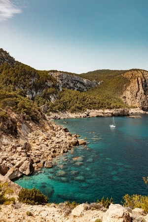 Vue de l'îlot mythique d'Es Vedrà, Ibiza