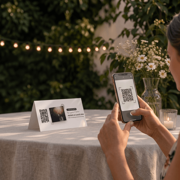 Scannez le code QR pour le jeu de cartes de 52 semaines avec un smartphone